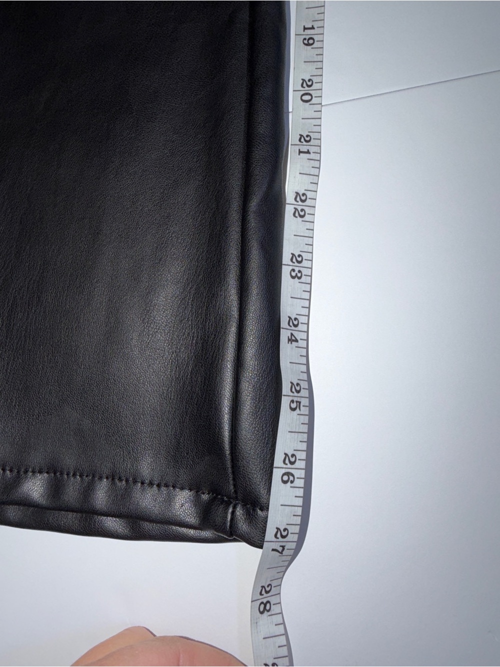 Mother The Insider Ankle Black Leather Pants Size 27 - Picture 6 of 9